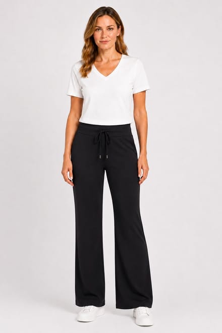 Mi Piace Travel Broek Dames Flared - Zwart - Maat S/36 - 202136