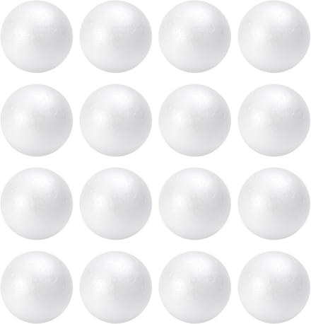 Schuimballen Knutselen - Polystyreen Balletjes - Doe-het-zelf Projecten - Lichtgewicht Materiaal - 5 cm Doorsnede - Wit