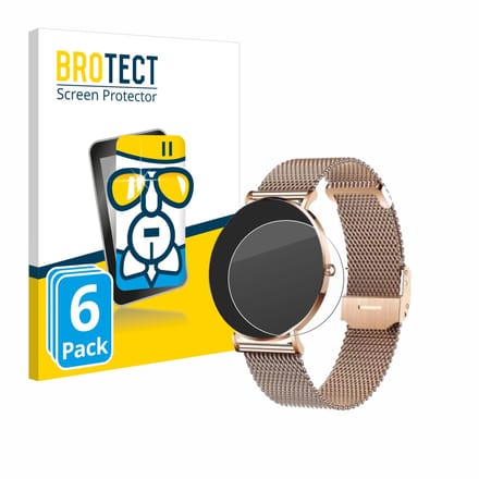 Screenprotector 6 Stuks voor Xcoast X-Watch Siona 2 Beschermglas transparant