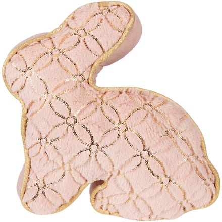 Clayre & Eef Deurstopper Konijn 29x10x27 cm Roze Polyester