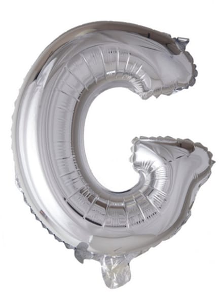 Folie Ballon Letter 40″ G - Zilver