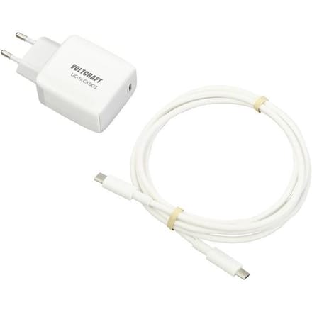 VOLTCRAFT UC-1XCX003 USB-oplader 45 W Binnen Uitgangsstroom (max.) 2.25 A 1 x 1x USB-C GaN