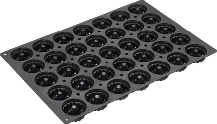 LU 112984 Zwart Flexi-Professional Bakvorm mini tulband - 60x40cm