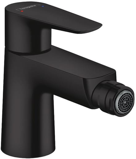 Hansgrohe Talis e 1 greeps bidetmengkraan - met wastegarnituur - mat zwart