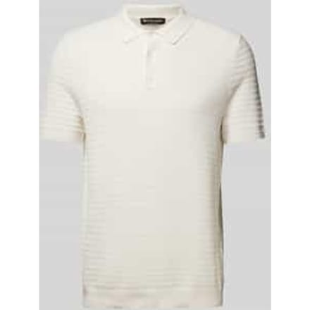 Regular fit poloshirt van een mix van katoen en zijde, model 'TUCK STRIPE'