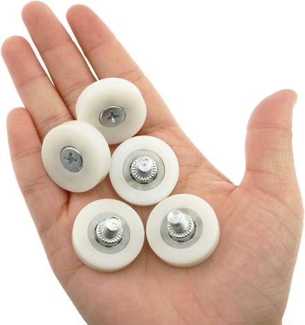 Lade Rolletjes - Kast Wieltjes - Laden Repareren - Hoge Stijfheid - 25 mm - Wit