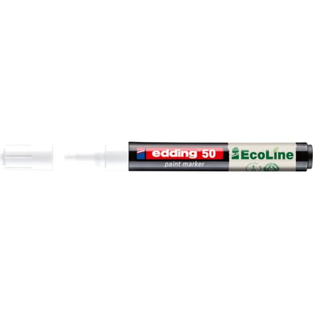 Paintmarker edding 50 EcoLine op waterbasis 2-3mm wit