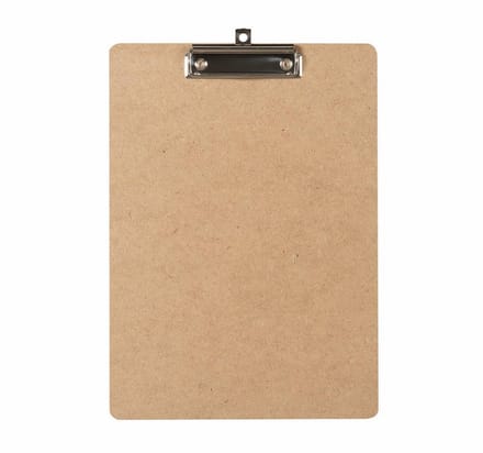 Klembord - clipboard - A4 - 100 mm klem zilver