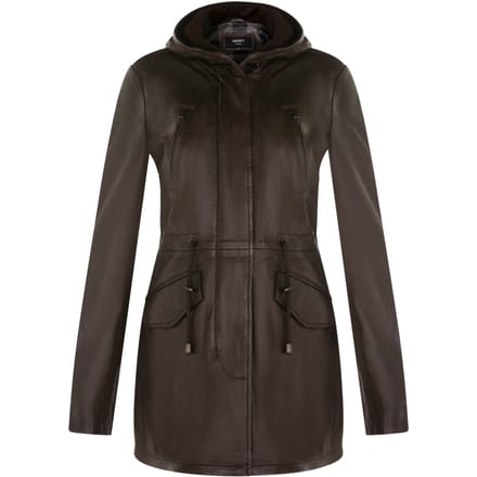 Dames halflange parka-jas met capuchon-Oakengates
