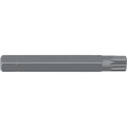 Zeskantschroevendraaierbit TORX TOPTUL 10 mm 12-kant, spline TM5 Lengte: 75mm