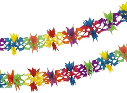 10x Guirlande papier Ø 17 cm · 6 m Fantasy