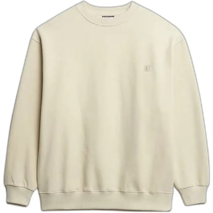 Superdry Oversized Crew Sweatshirt Light Grey Grootte: Xxl