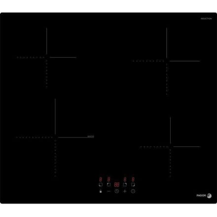Kookplaat - FAGOR - FTI468 - 59 cm - 4 inductiepitten - Zwart glas