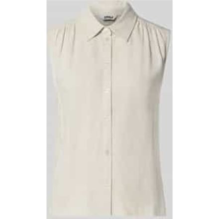 regular fit linnen blouse zonder mouwen model 'SIESTA'
