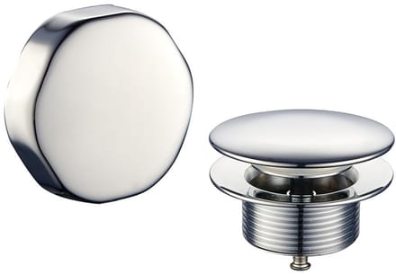 Sanifun knop en badplug Arthur chroom – Luxe afbouwdeel voor badafvoer