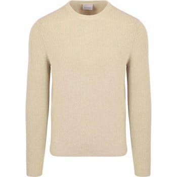 Suitable Trui Wol Blend Ecru - Maat XXL - Heren - Sweater