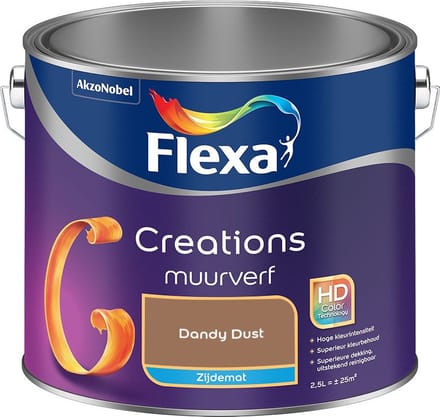 Flexa - Creations Muurverf Zijdemat - Dandy Dust - Mengverf - 2,5 L