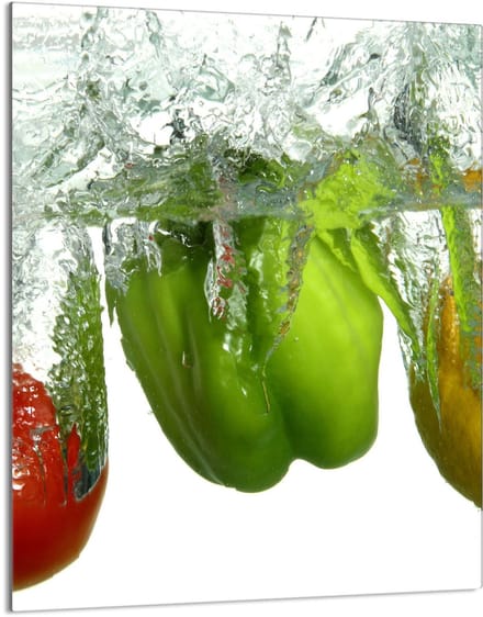 TMK ArtDeko - Snijplank - Glas - Paprika Motief - 40x52 cm