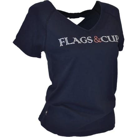 Dames-T-shirt Flags&Cup Amaluza