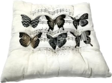 Madison zitkussen Toscane 46x46 cm Butterlfy taupe