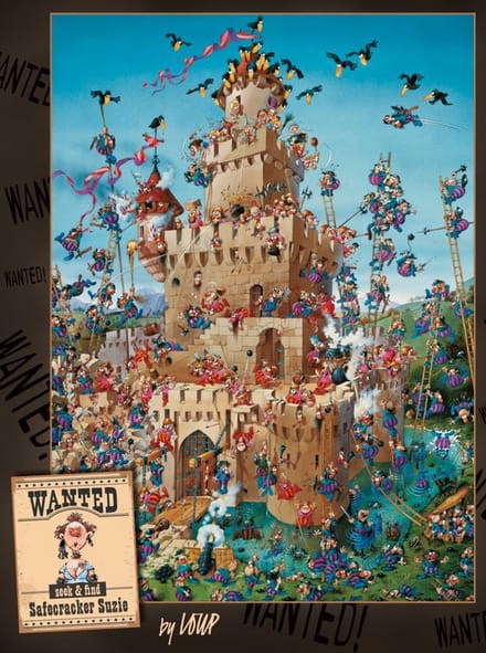 Heye puzzel Safecracker Suzie 1000 stukjes cartoon puzzel.