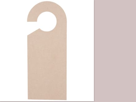 MDF deurhanger half open 25×10 cm.