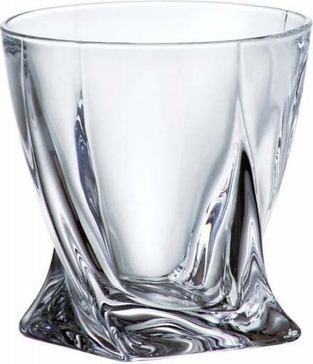 6 stuks whisky glazen Quadro