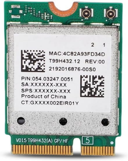 WiFi 7 Netwerkkaart 5.8Gbps Tri-band Draadloze Adapter M.2 NGFF voor Laptop PC