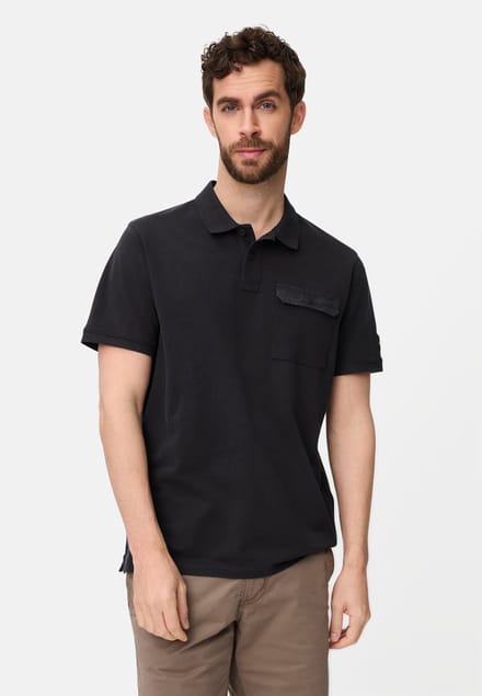 camel active Poloshirt van pure katoen - Maat - Donkerblauwmenswear-M