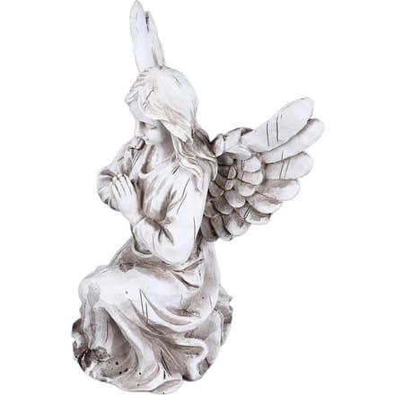 Religieus Engel Standbeeld Hars Decoratief Buiten Engel Beeldje Ornament voor Tuin Terras Gazon white