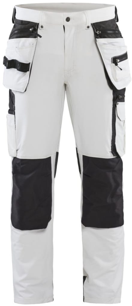 Blaklader Schildersbroek met 4-weg stretch 1079-1645 - Wit/Donkergrijs - D116