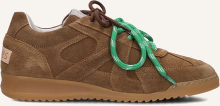 Shabbies Amsterdam - April Mina Sneaker Suède Tabacco - Maat 41