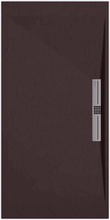 Sanifun douchebak Stone Side Chocolate Slate 1400 x 800 S