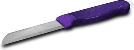 Solingen Schilmesje Robuust Handvat – RVS Glad – 18,5 cm met Blade Cover – Paars Glitter
