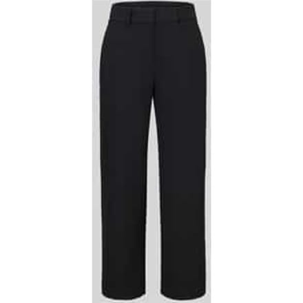Recht broek met bandplooien model 'Mette'