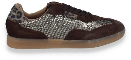 Steve Madden Dames Sneaker Emporia Gold Glitter | Bruin | Maat: 37