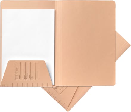 Dossiermap djois a4 1 klep 250gr chamois | 100 stuks