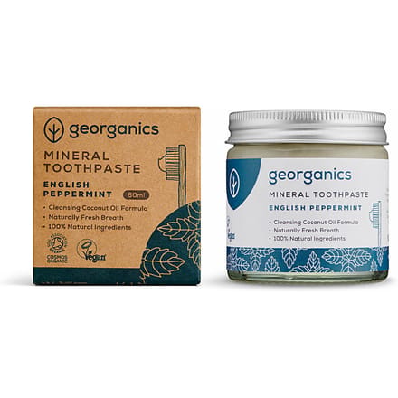 Georganics Natuurlijke Tandpasta - Pepermunt - fluoridevrij - 60 ml