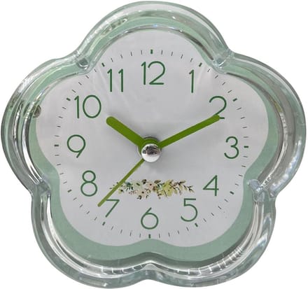 Dailygoods- Wekker met bloemendesign - Digitale wekker - Kinderen - Stille werking - Schattig interieur - Functioneel horloge