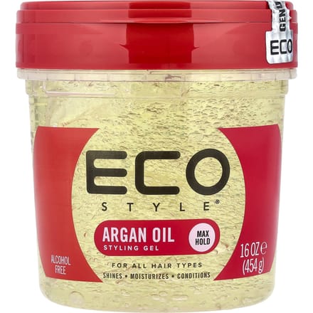 Eco Style, Styling Gel, Maximale Fixatie, Alle Haartypes, Arganolie, 454g (16oz)