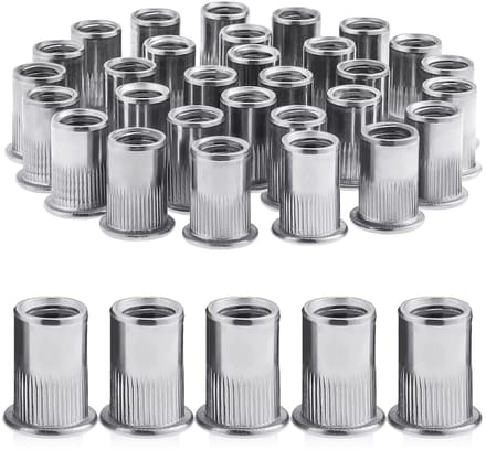 30 Stuks M10 RVS Rivet Nuts, Terugtrekbare Moeren, Ideaal voor Metaalbewerking en Bevestiging