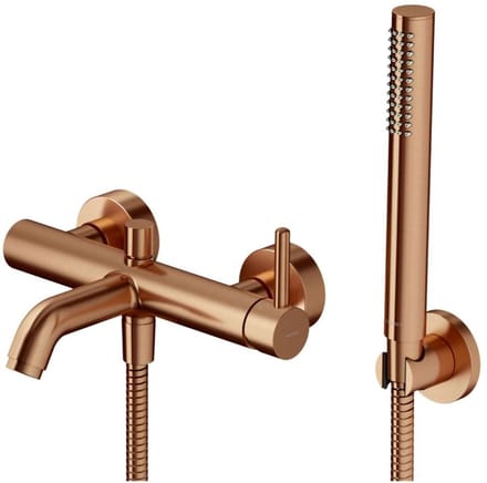 OMNIRES Y - Badkraan met accessoires, geborsteld koper Y1231CPB