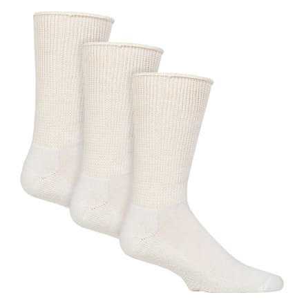 3 Pairs Diabetessokken met Grips | Extra Brede Antislip Slippersokken