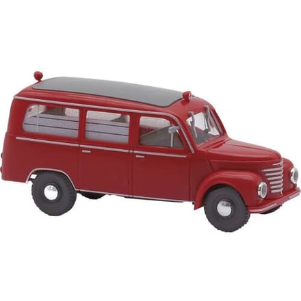 Busch 51264 H0 Hulpdienstvoertuig Framo V901/2 bus, brandweer/ambulance