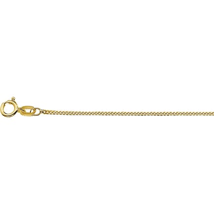 9k Collier Gourmette 4-zijdes Geslepen 1,0 Mm