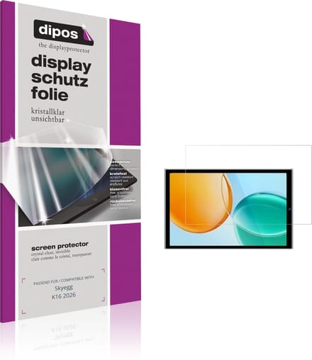 dipos – 2x Beschermfolie geschikt voor Skyegg K16 2026 | Krasbestendige & heldere Screenprotector Ultra-Thin