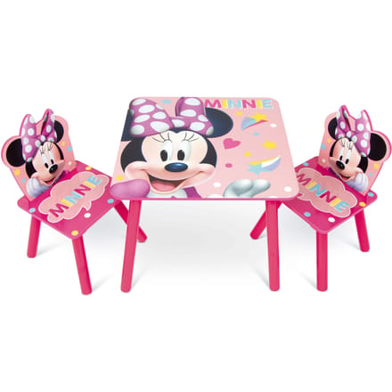 Minnie Mouse Kindertafel met 2 stoelen