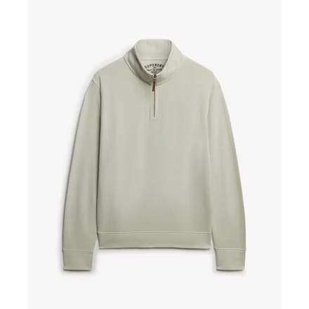 Superdry - Klassieke Essential trui met halve rits - Heren - Truien