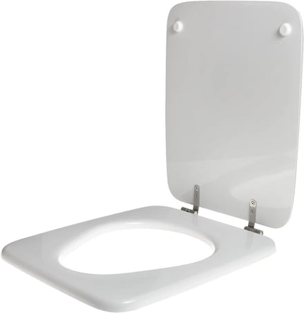 Toiletzitting Hout - WC Deksel - Badkamer Vernieuwen - Hout met Polyester - Ovaal - Wit