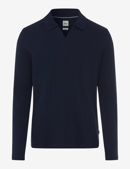 Brax Heren Poloshirt  Style PRINCETON navy, donkerblauw, maat S
